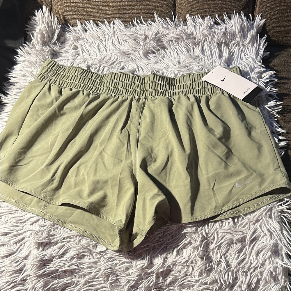Nike Women's Light Green Athletic Shorts